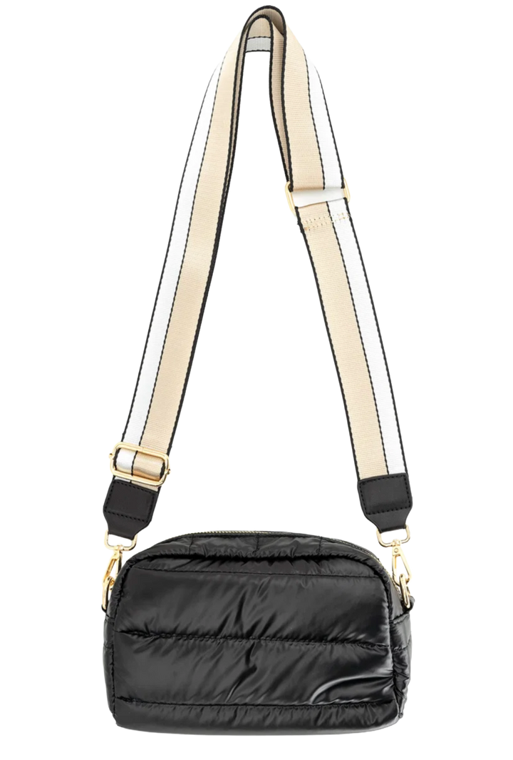 Puffer Crossbody Bag- Black