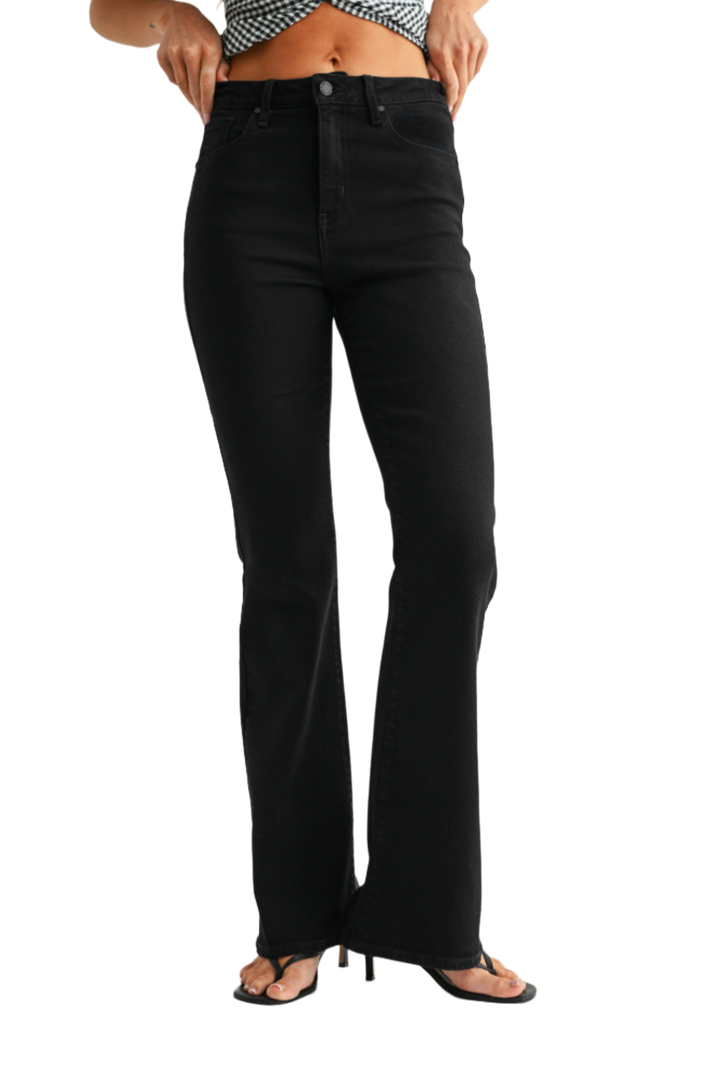 Vintage Relaxed Slight Flare Black Jeans