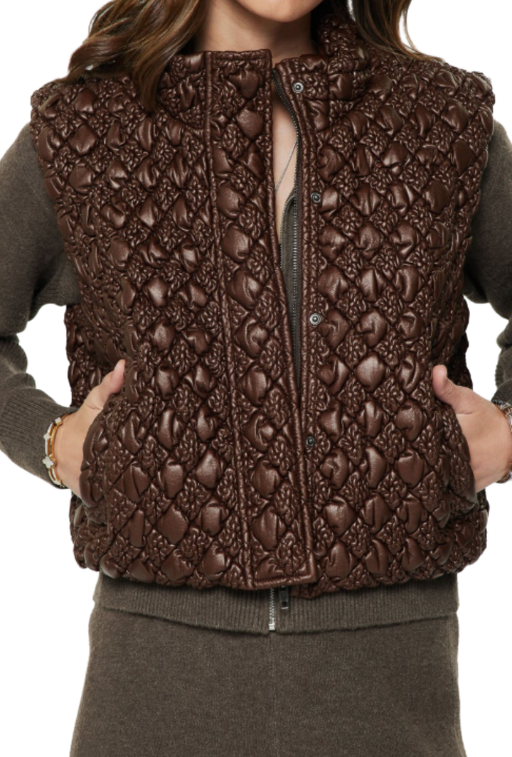 The Marbella Vest- Brown