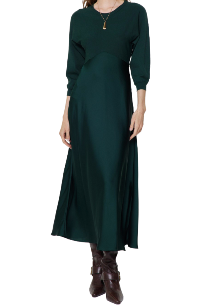 The Jenna Maxi Dress- Forest Green