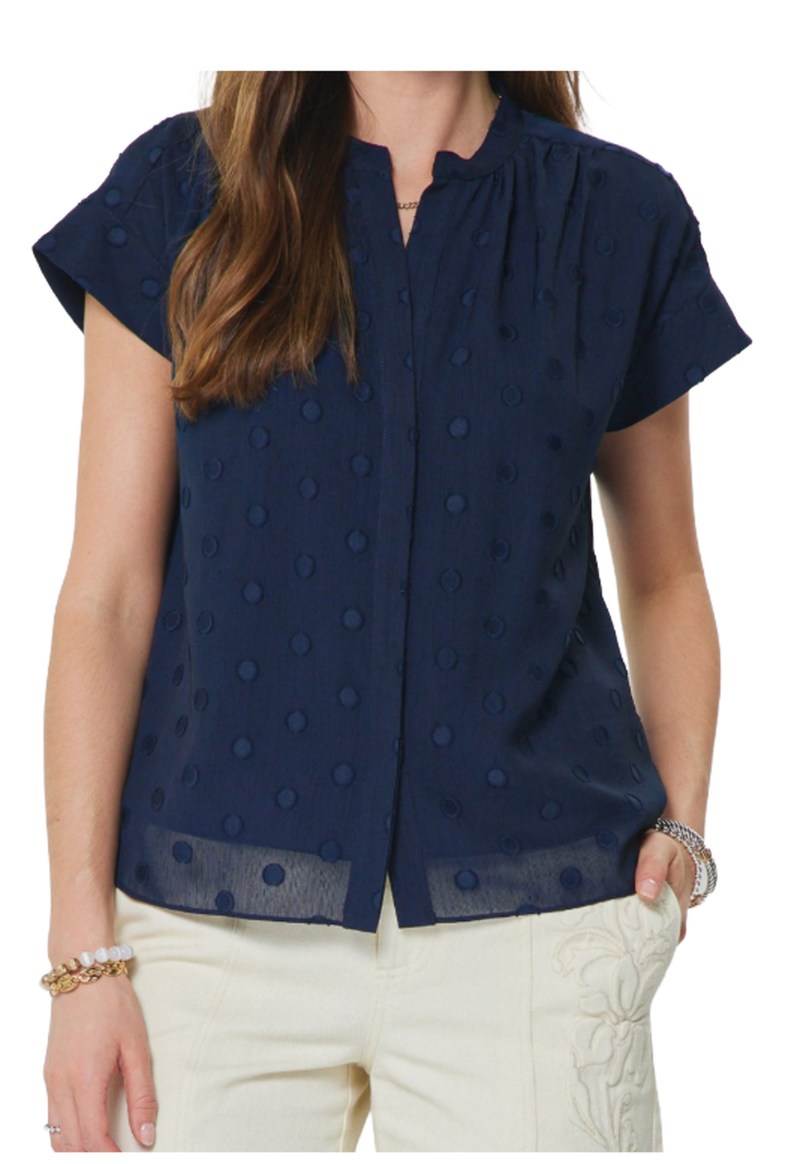 The Paula Blouse- Navy