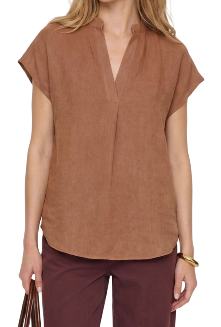 The Ashlyn Top- Matte Rust