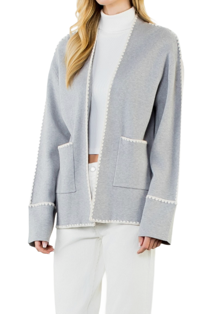 The Robin Cardigan- Grey