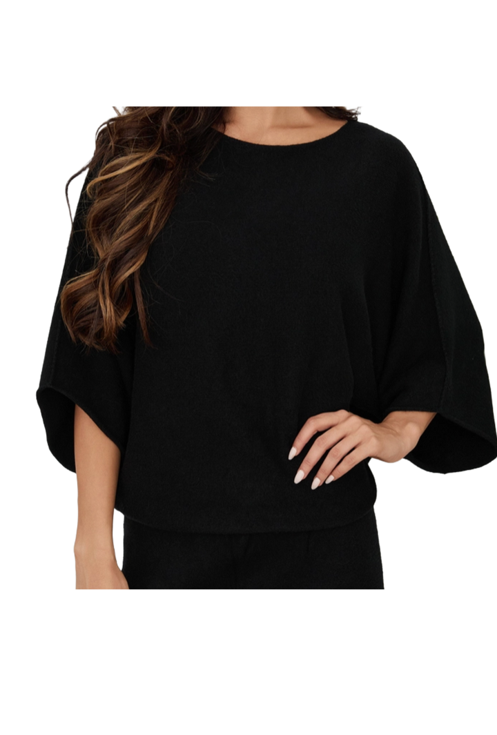 The Poppy Sweater- Black