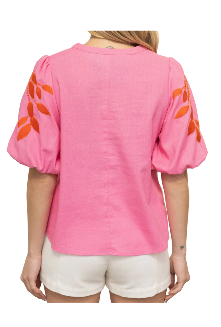 The Avenal Blouse- Pink