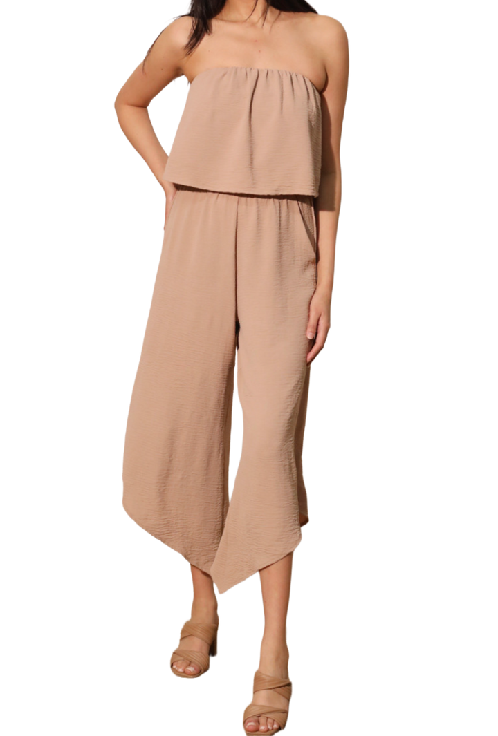 The Sadie Jumpsuit- Nude Matte