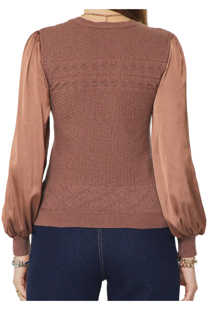 The Delaney Blouse- Brown