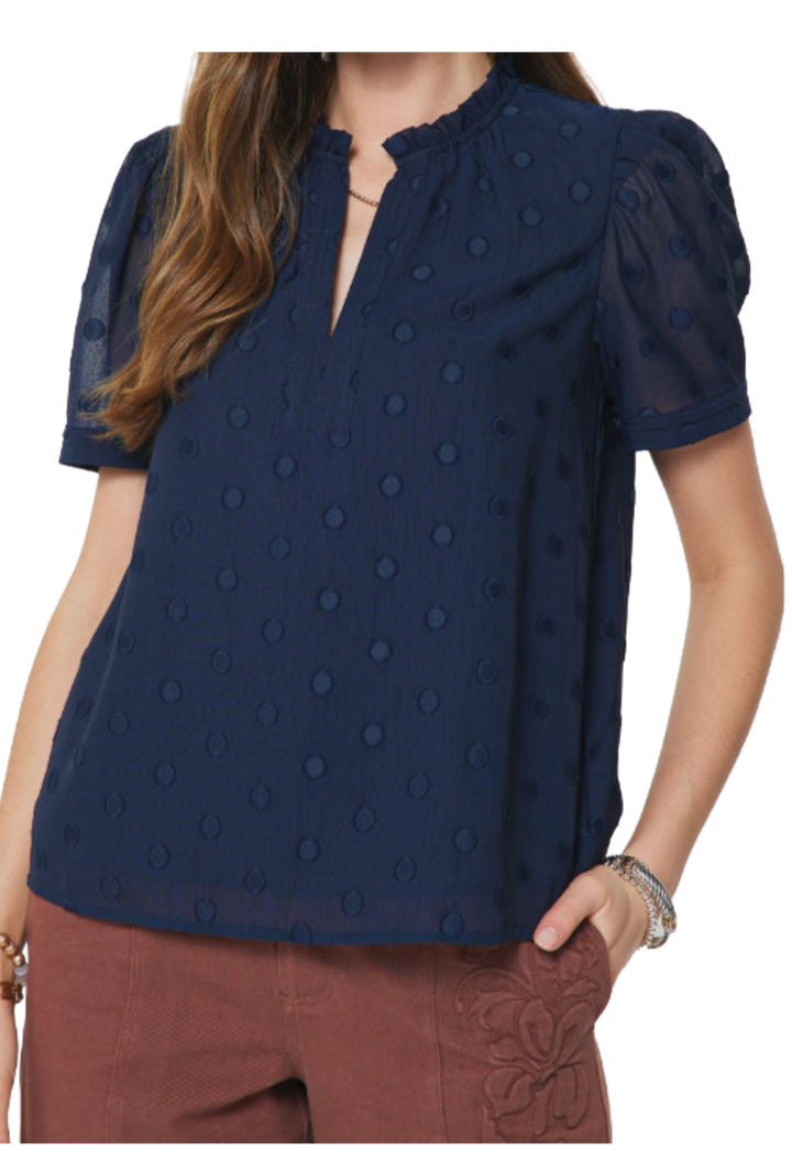 The Wendy Blouse- Navy