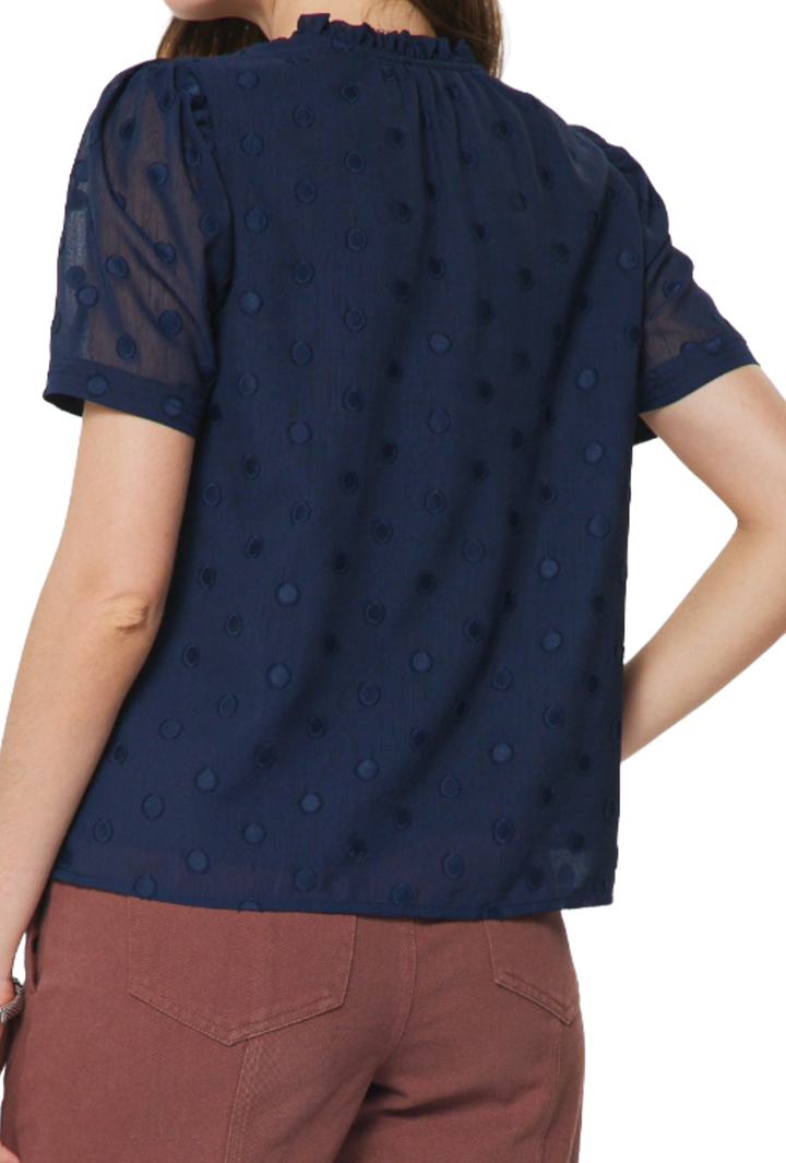 The Wendy Blouse- Navy