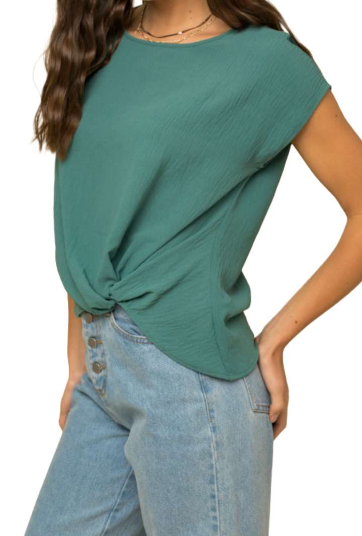 The Mahalia Top- Teal
