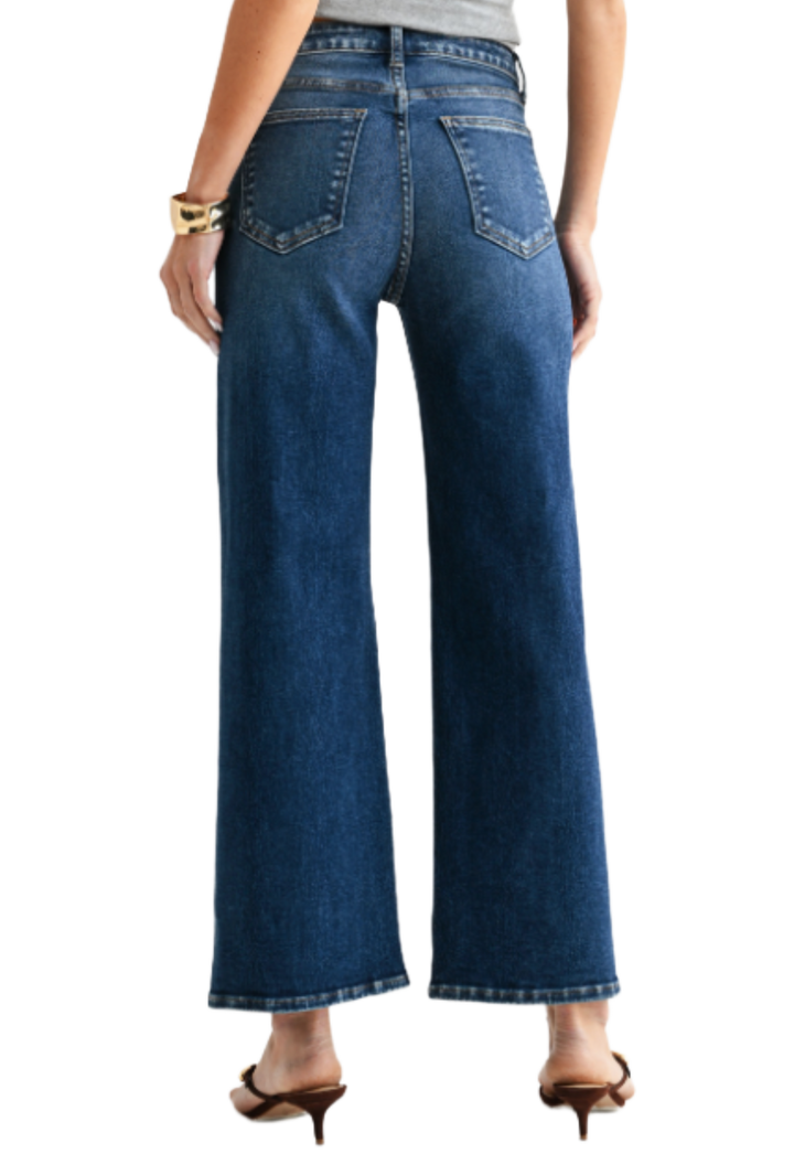Dark Wash High Rise Wide Leg Jean