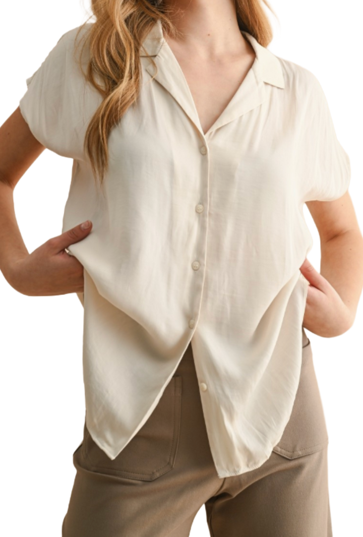 The Avril Blouse- Cream