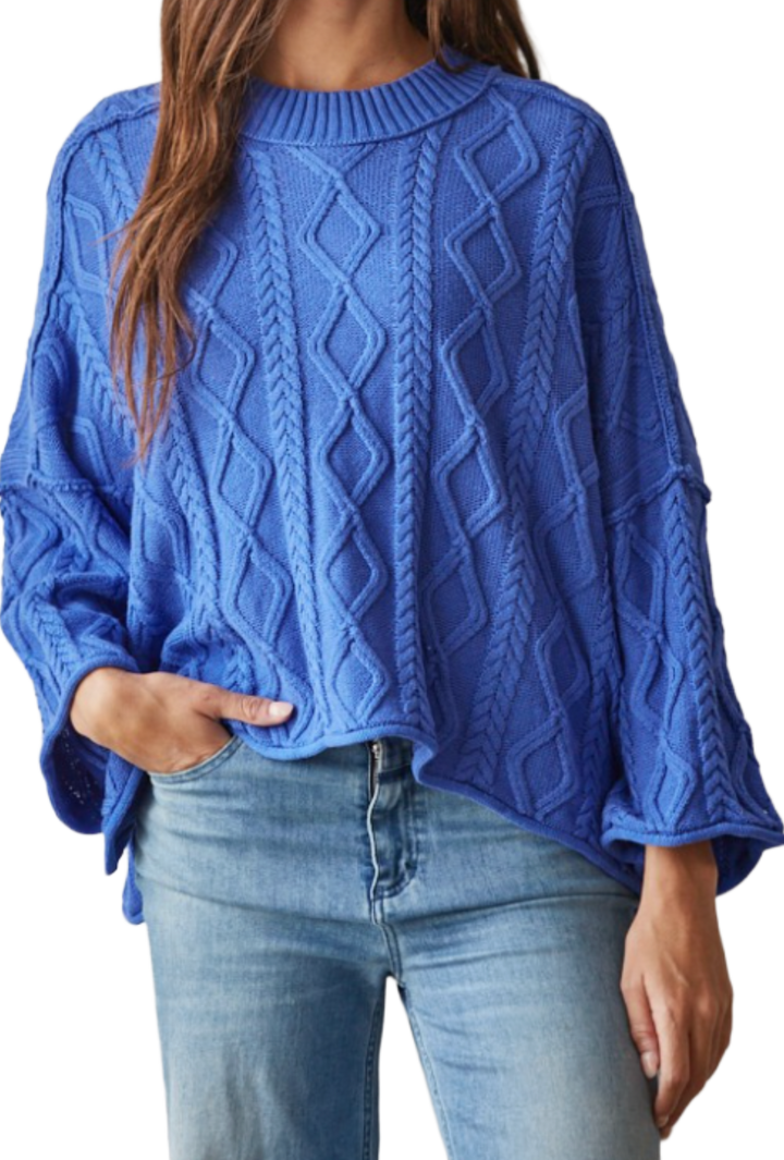 The Ava Sweater- Blue