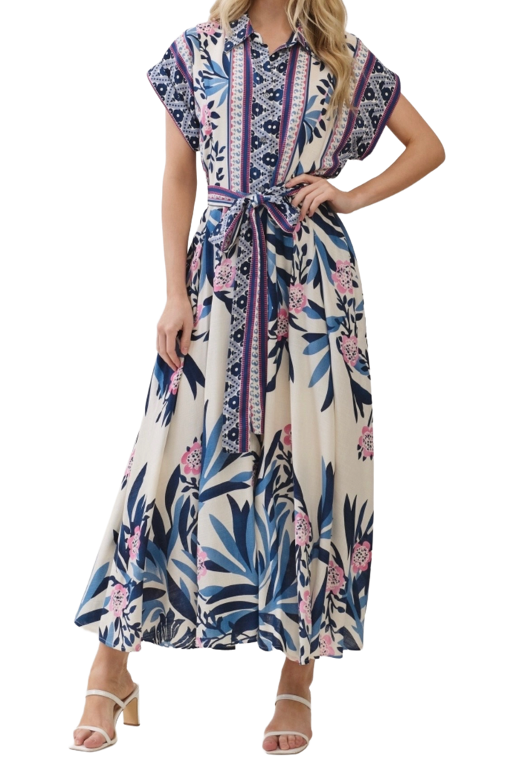 The Marietta Maxi Dress- Navy