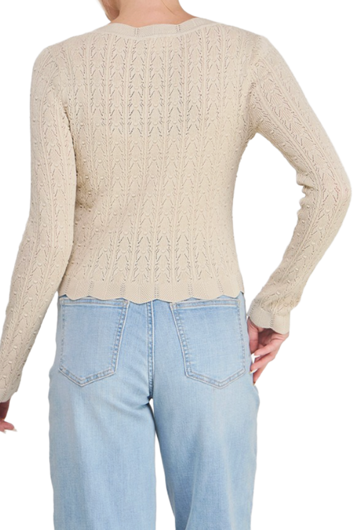 The Devina Cardigan- Beige