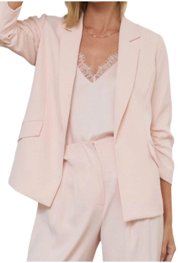 The Haylee Blazer- Blush