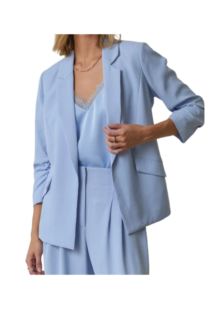The Haylee Blazer- Light Blue
