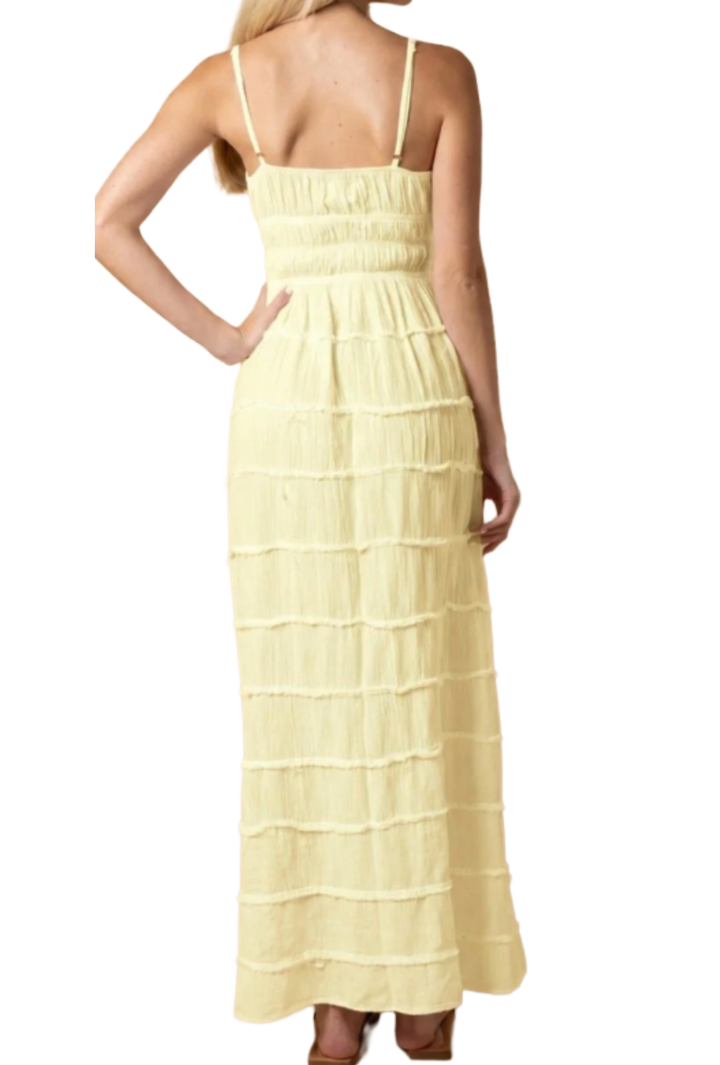The Delphine Maxi Dress- Yellow