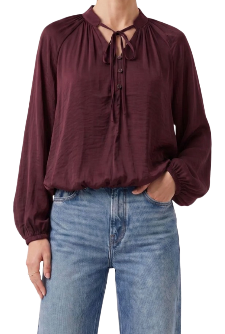 The Cole Blouse- Wine