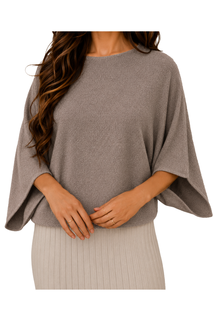The Poppy Sweater- Taupe