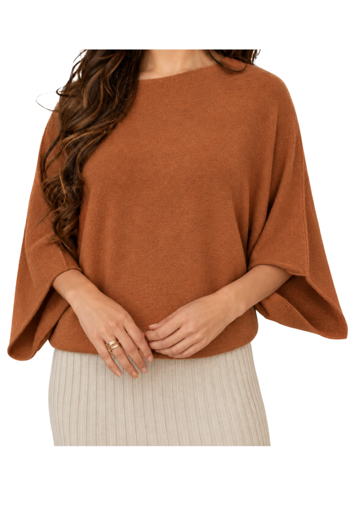 The Poppy Sweater- Rust
