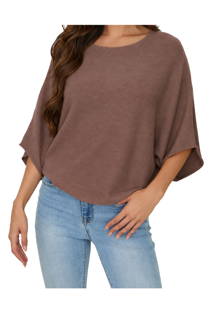 The Poppy Sweater- Chocolate Brown