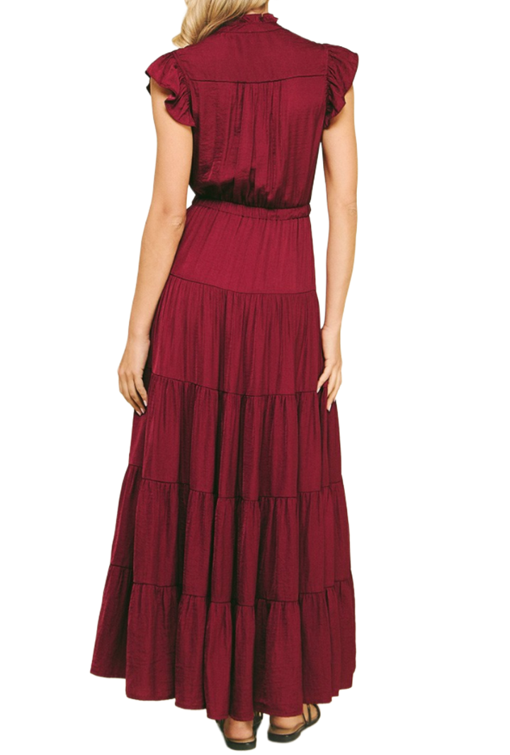 The Savannah Maxi Dress- Wine