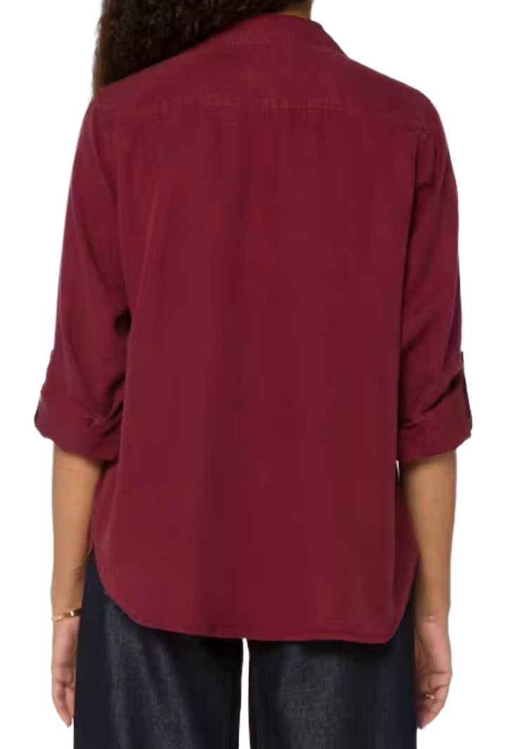 The Jannet Blouse- Wine