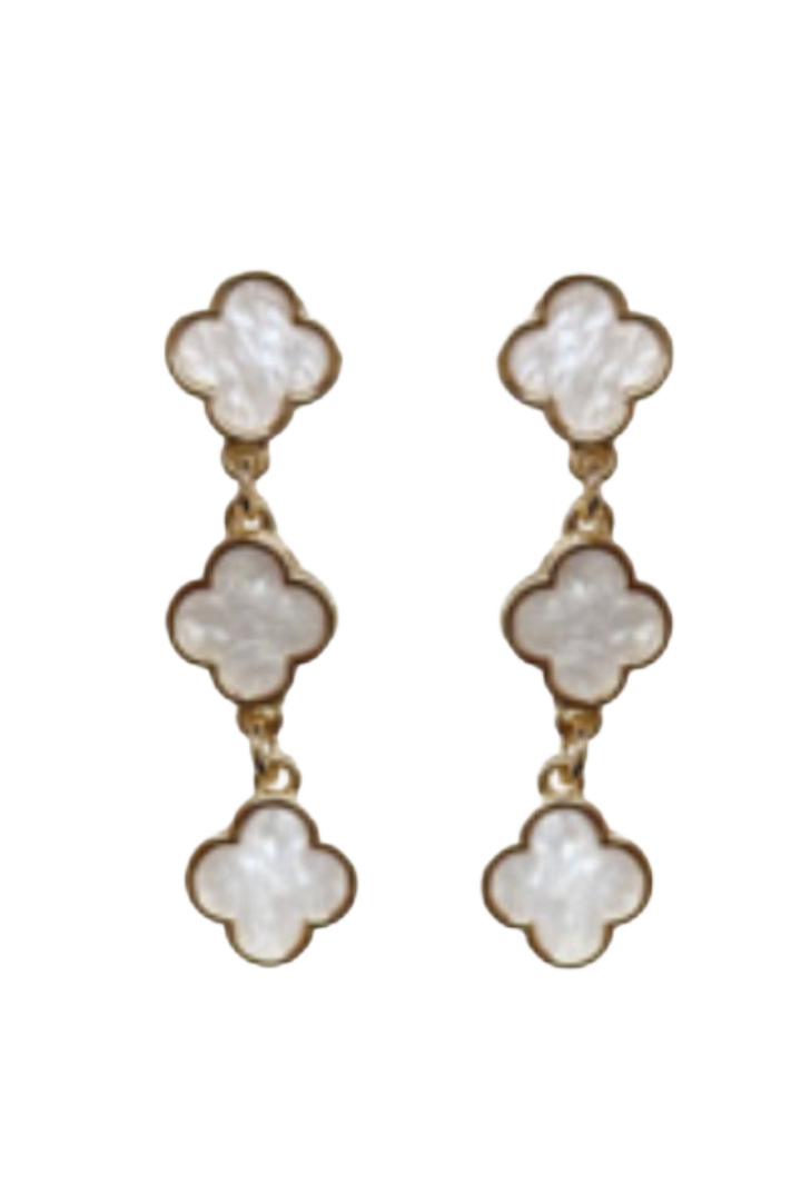 The Theresa Earrings- White