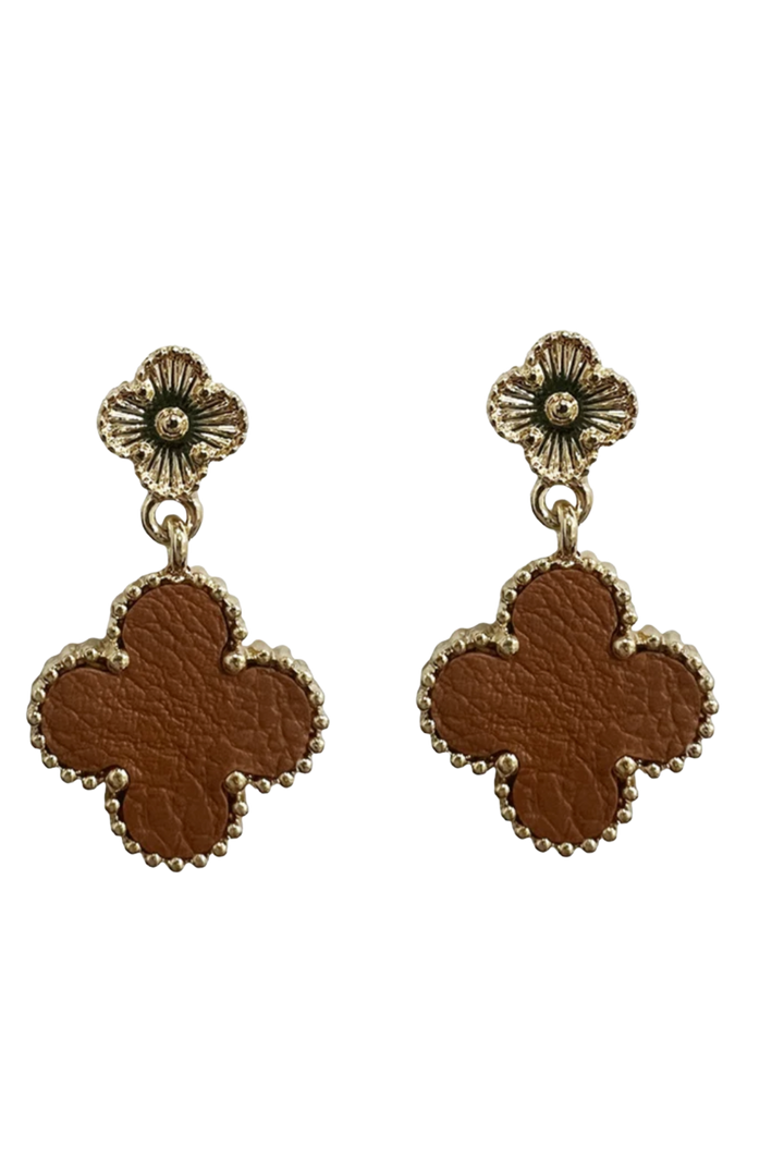 The Rasha Earrings- Brown