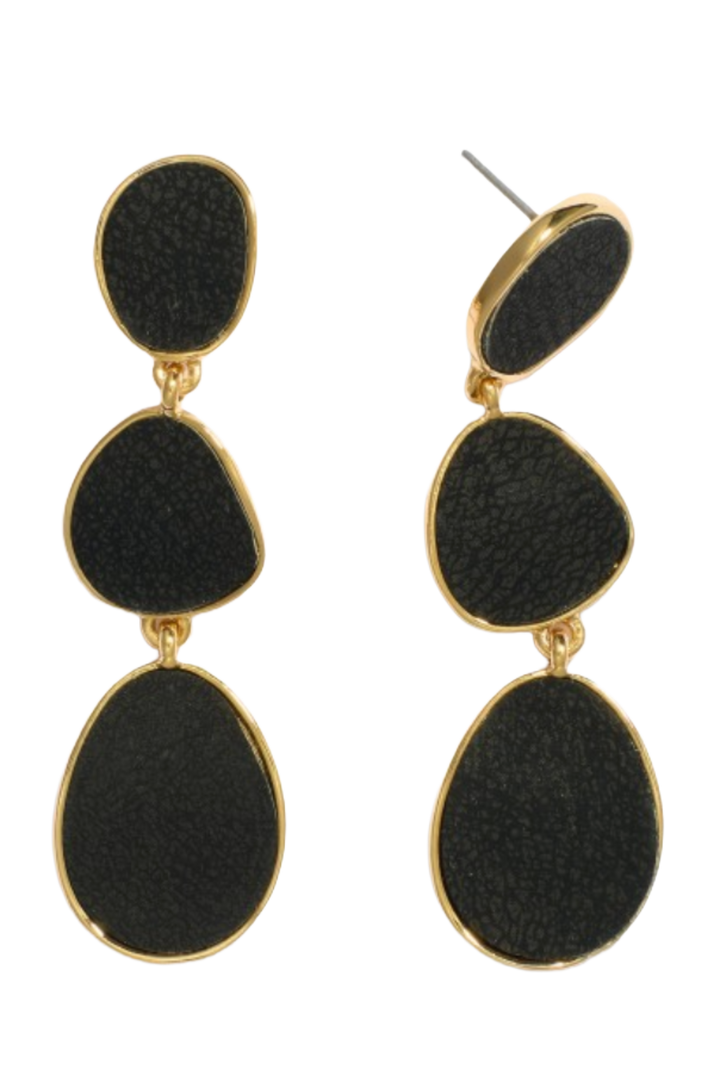 The Salome Earrings- Black