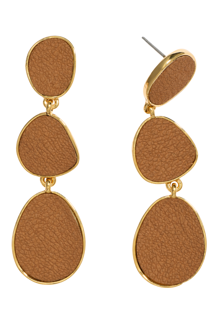 The Salome Earrings- Brown