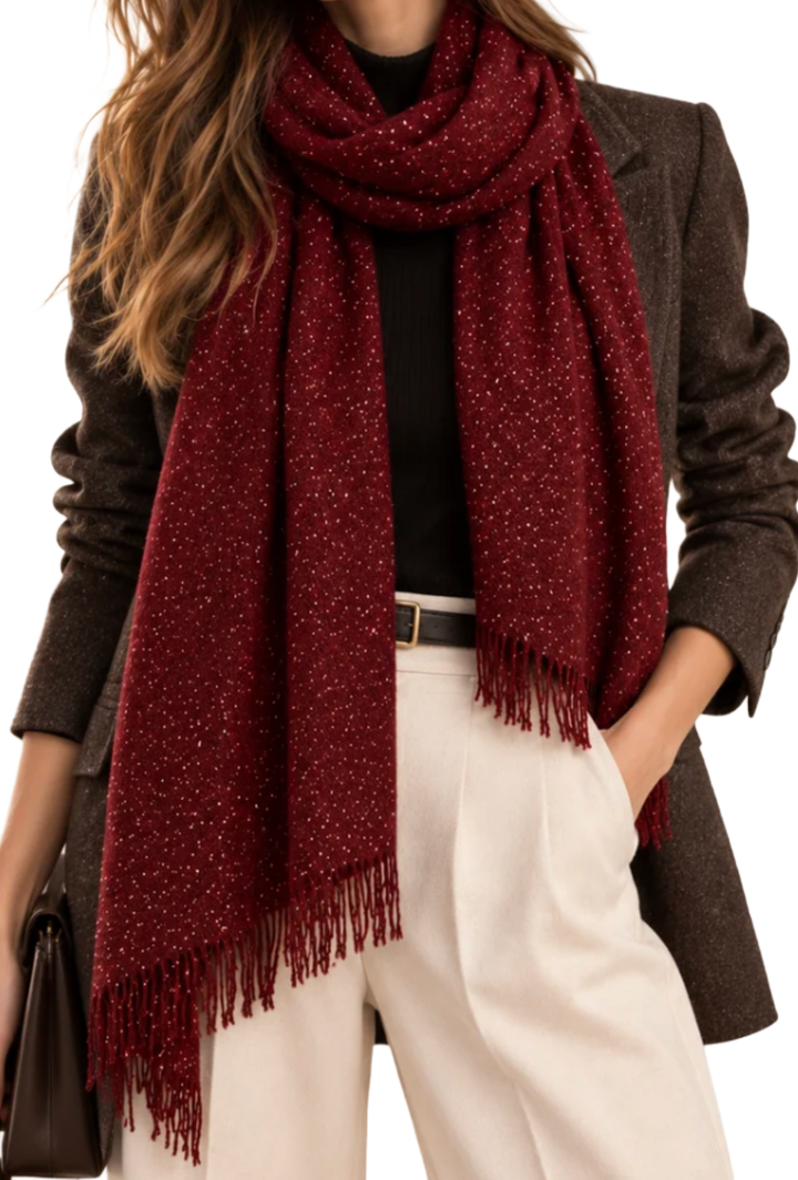 Soft Sparkle Wrap- Wine