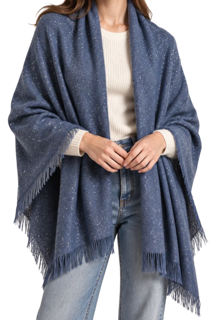 Soft Sparkle Scarf- Blue