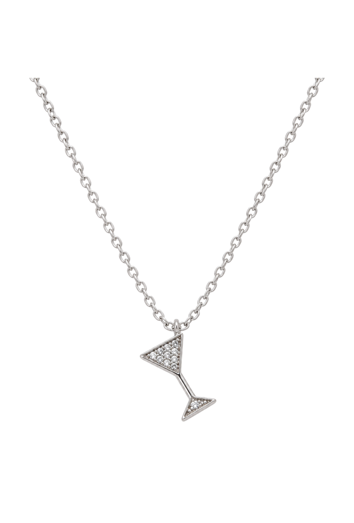 The Martini Necklace- Silver