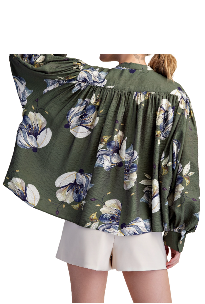 The Malibu Blouse- Olive