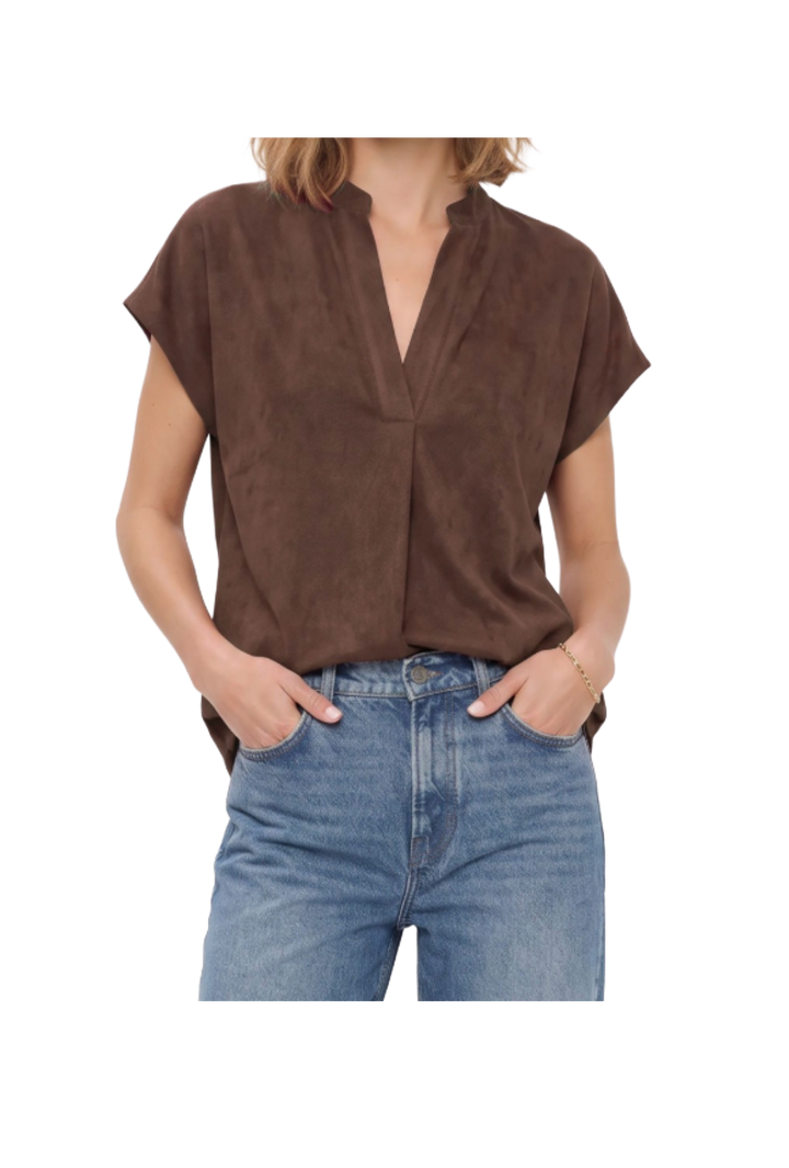 The Ashlyn Top- Matte Chocolate