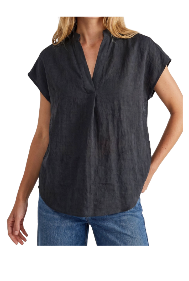 The Ashlyn Top- Matte Midnight Navy