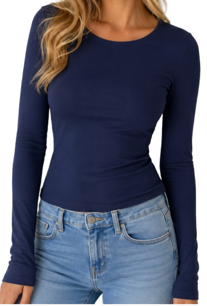 The Luciana Top- Navy