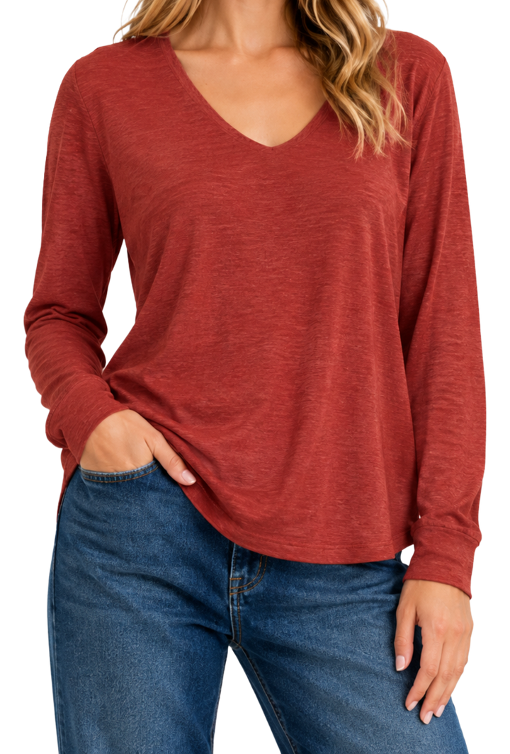 The Ashton Top- Burnt Orange