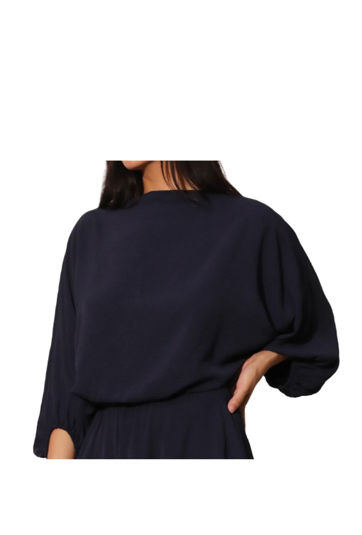The Miriam Blouse- Navy