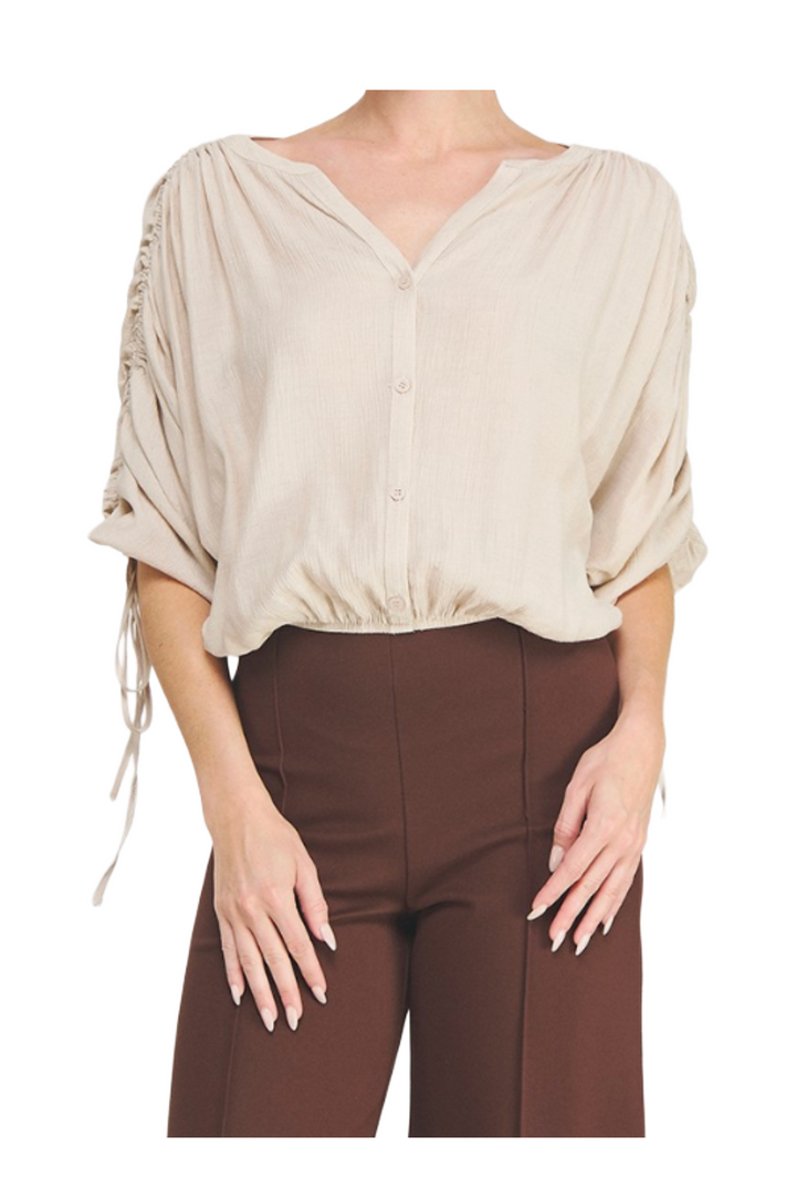 The Orla Blouse- Sand