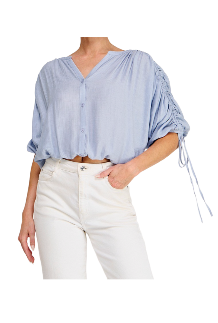 The Orla Blouse- Light Blue