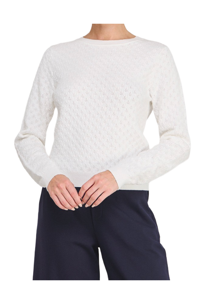 The Delilah Sweater- White