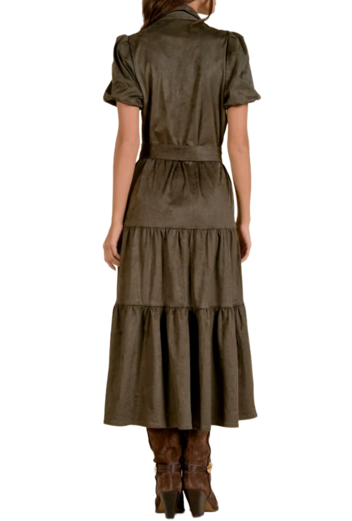 The Paloma Midi Dress- Olive