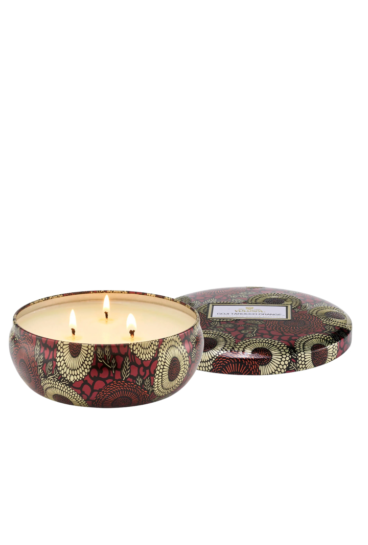 Goji Tarocco Orange 3 Wick Tin