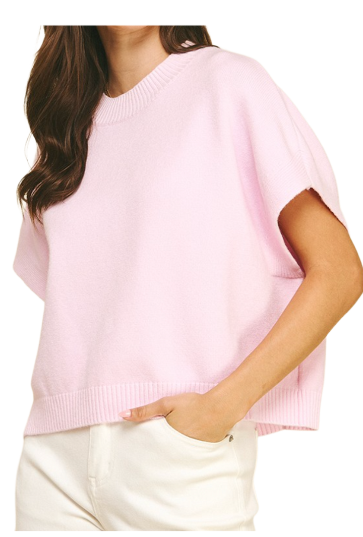The Amelia Top- Pale Pink