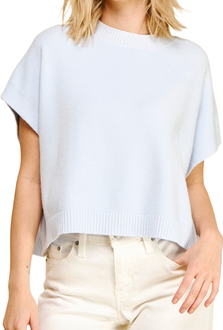 The Amelia Top- Pale Blue