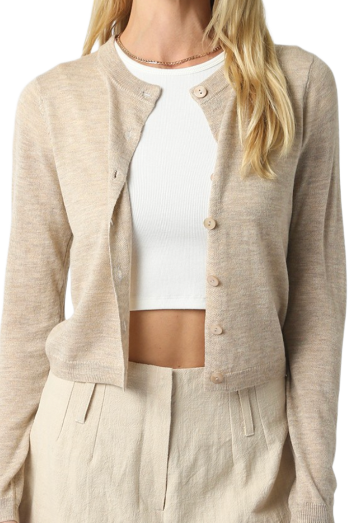 The Libbie Cardigan- Cream