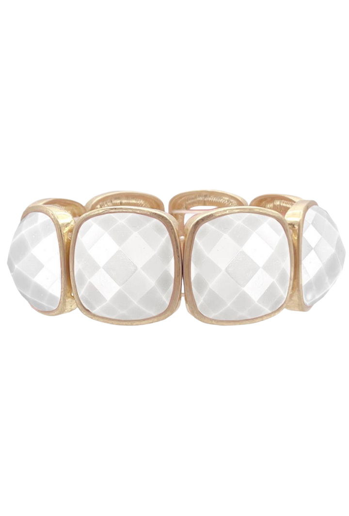 The Onyx Bracelet- White